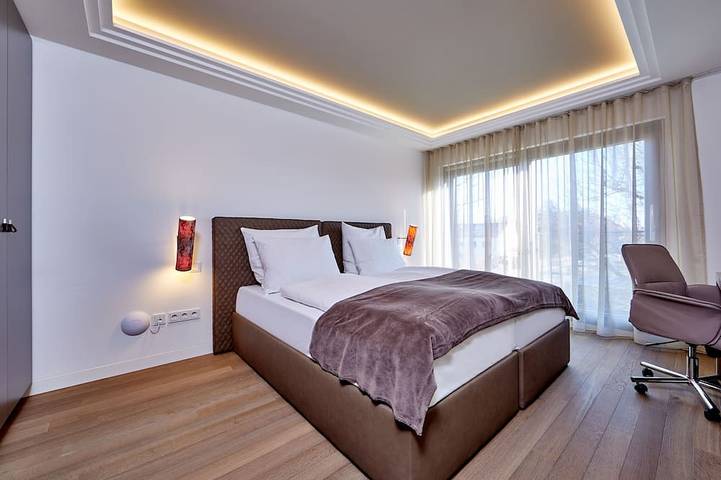 Ganze Wohnung, City suites murnau- Suite 8 bis 5 Pers., 2. Og, gr. Südb., Bbq, Wlan, Sauna Haus in Murnau am Staffelsee, Das Blaue Land