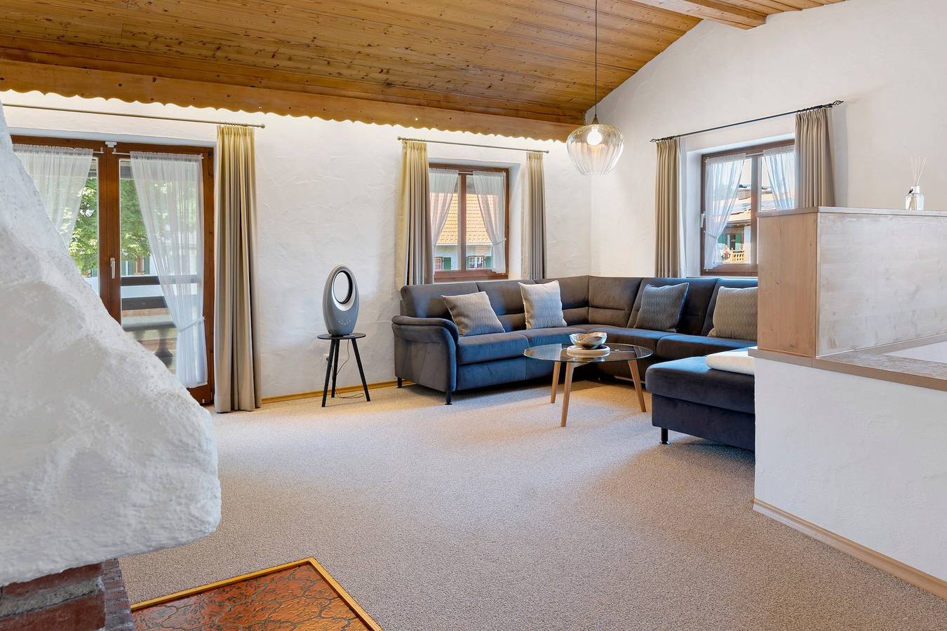 Ferienhaus 'Am See' mit Seeblick, privater Terrasse und Wlan in Bad Bayersoien, Bayerische Alpen