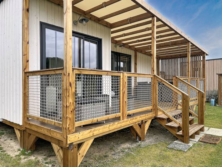 Gîte pour 6 personnes, avec terrasse ainsi que piscine et jardin dans Kairon Plage - 2