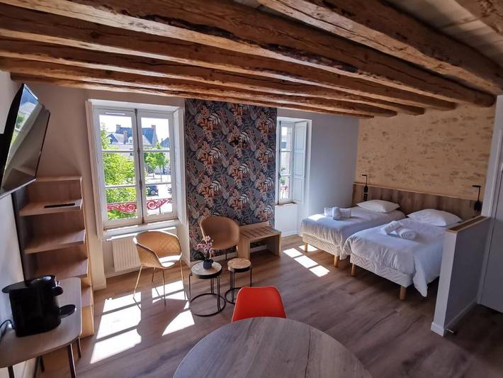 Gîte pour 4 personnes, avec Vue à Malicorne-sur-Sarthe