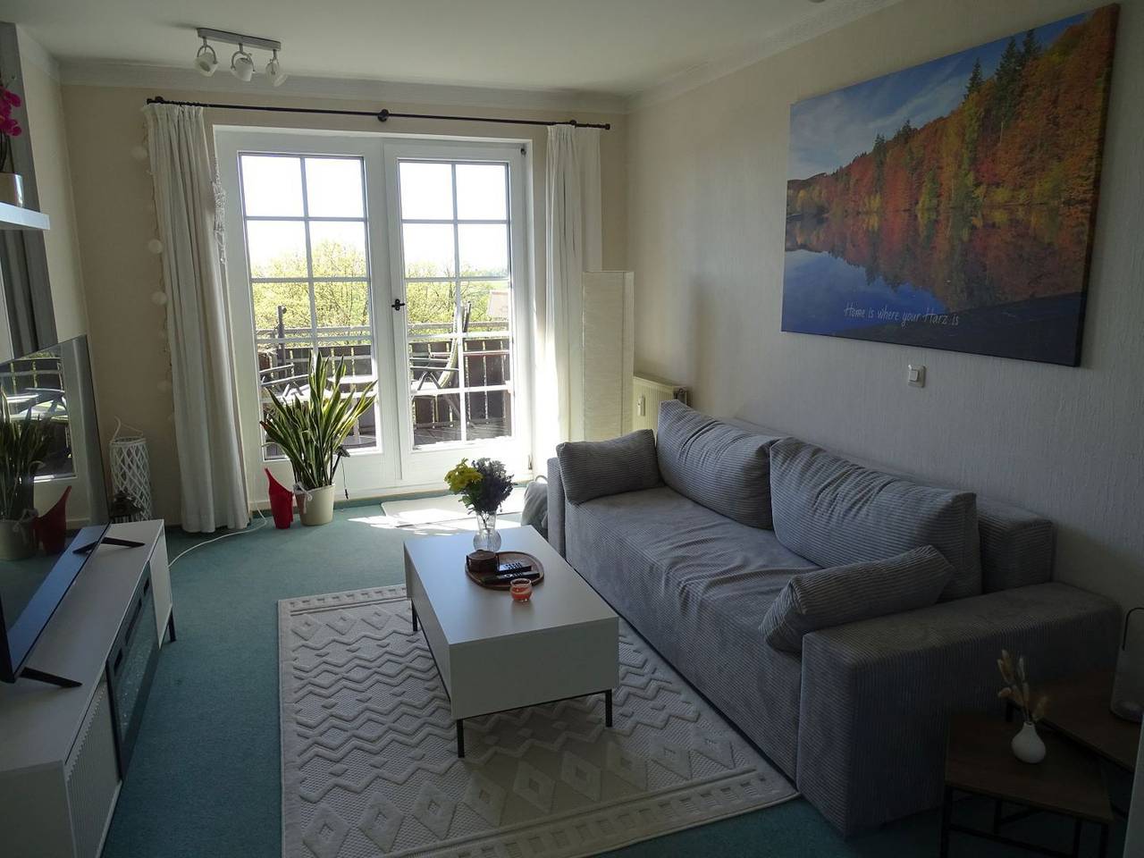 Geheel appartement, Vakantieappartement voor 3 personen met balkon in Bad Sachsa, Harzvorland