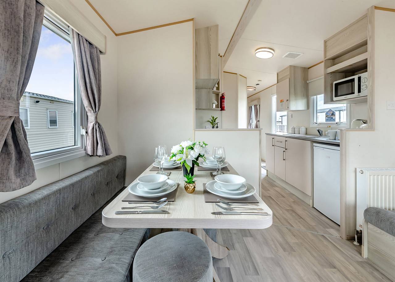 Bronze Caravan with parking in Skegness, Lincolnshire