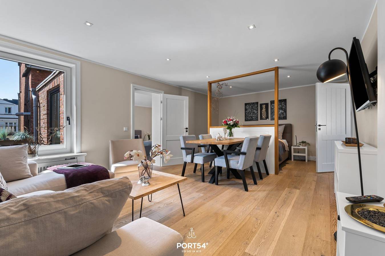 Ganze Wohnung, Stadtperle Gold im Herzen von Westerland mit Dachterrasse und Strandnähe in Westerland, Sylt (Gemeinde)