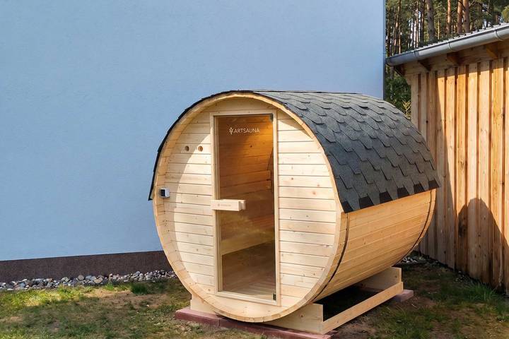 Ferienwohnung für 4 Personen, mit Terrasse und Garten sowie Sauna und Ausblick in Garz - 2