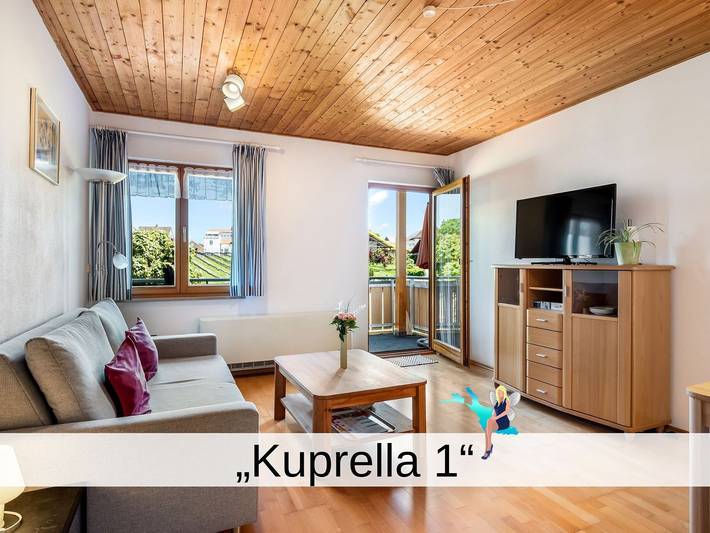 Ferienwohnung für 2 Personen, mit Balkon und Garten sowie Ausblick in Bodolz