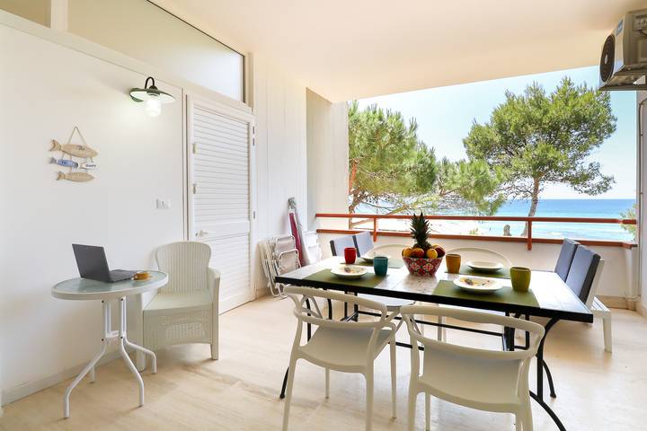 Ferienwohnung für 9 Personen, mit Ausblick und Terrasse, mit Haustier in Conchiglie-Alto Lido