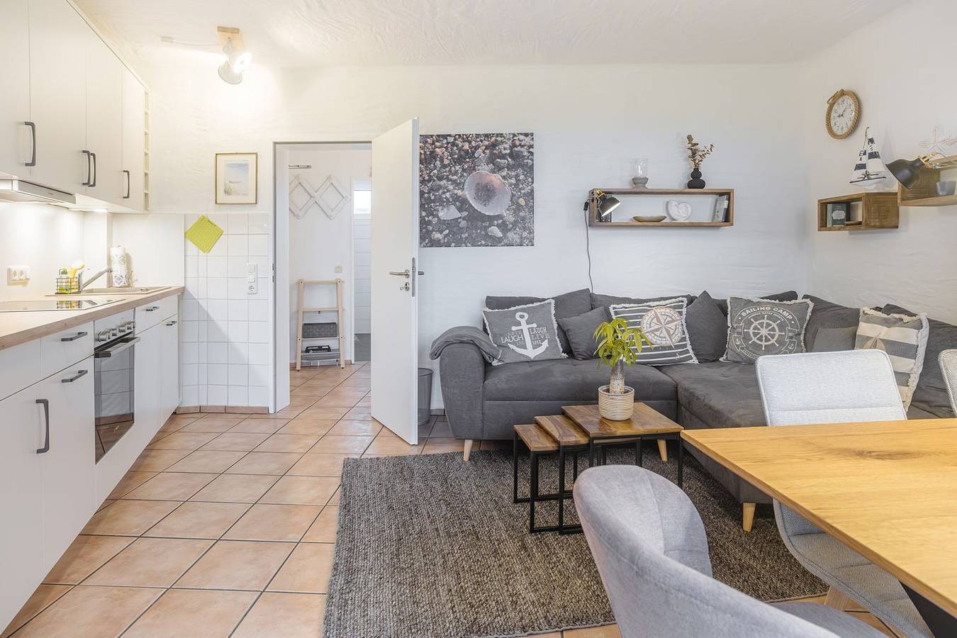 Ganze Wohnung, Schmuckstück mit Meerblick - Terrasse, Spielplatz, Aktivraum, Infrarotkabine in Kronsgaard, Schleswig-Flensburg