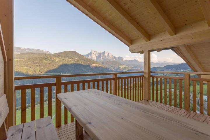 Ferienwohnung für 5 Personen, mit Garten und Ausblick