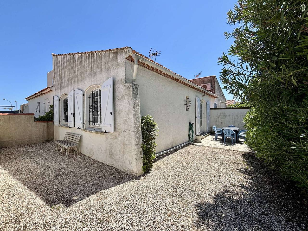Gemütliches Haus, 150m vom Strand, 500m vom Zentrum, 2 Schlafzimmer, Terrasse, Parkplatz in Port-la-Nouvelle, Mittelmeerküste (Frankreich)