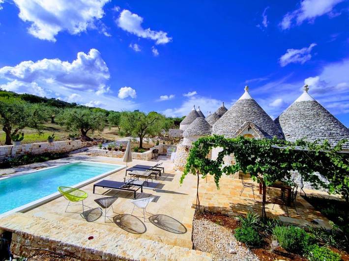 Maison de vacances pour 5 personnes, avec Terrasse et Jardin ainsi que Bassin pour enfant et Piscine à San Marco (Bari)