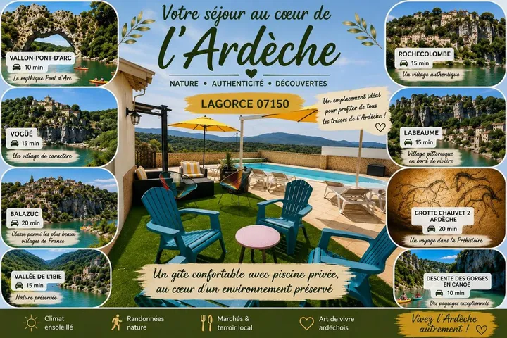 Casa de vacaciones para 8 personas, con vistas además de terraza y piscina - 1