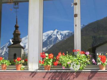 Maison d’hôte pour 2 personnes, avec jardin ainsi que terrasse et vue à Chamonix-Mont-Blanc
