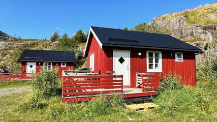 Chalet für 2 Personen, mit Ausblick und Terrasse sowie Garten auf den Lofoten