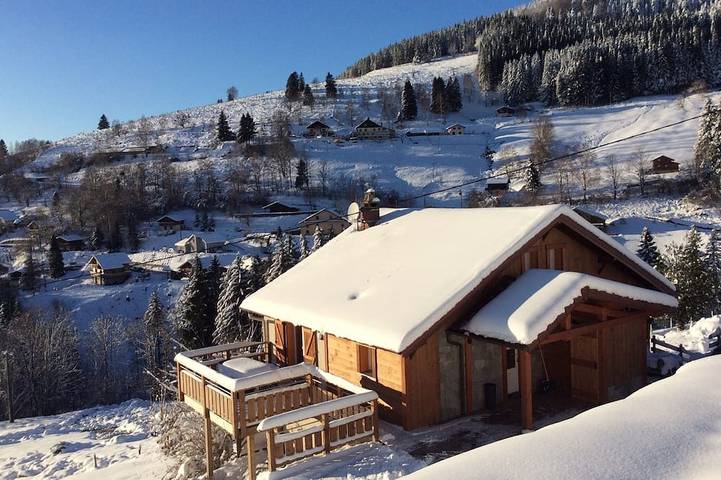 Chalet pour 7 personnes, avec sauna ainsi que balcon et jardin à Ventron