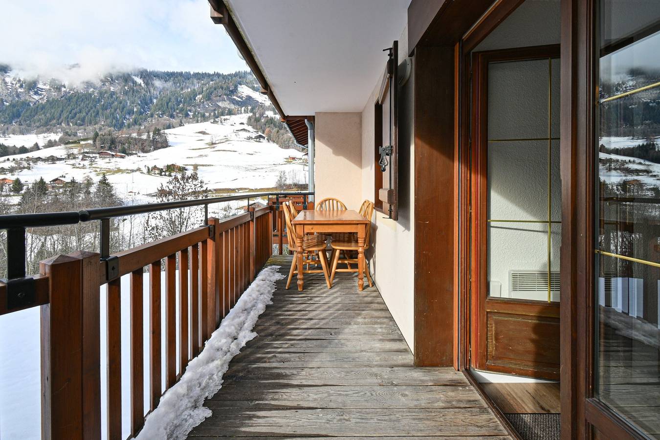 Ganze Wohnung, Appartement 'Les Marmottes - B12' mit Bergblick und Balkon in Flumet, Albertville und Umgebung
