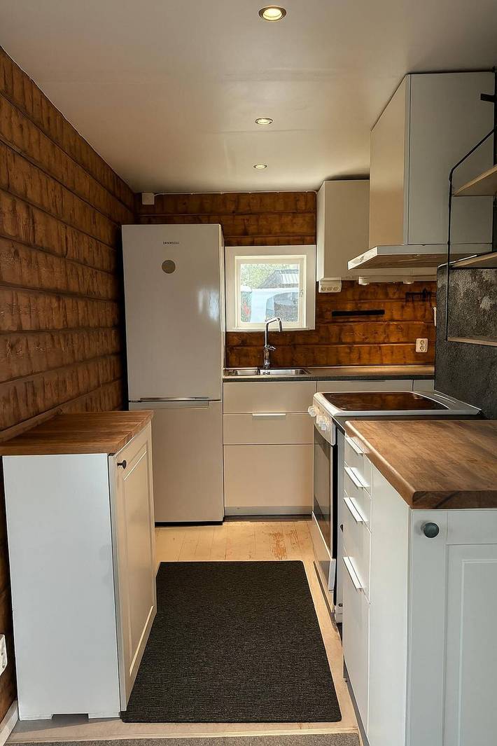 Hus för 6 Personer, med balkong/terrass samt sjöutsikt och utsikt i Kiruna