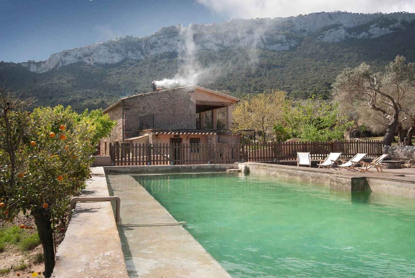 Authentique maison majorquine avec piscine et vue sur la mer in George Sand, Valldemossa