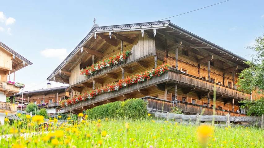 Bauernhof für 9 Personen, mit Balkon und Terrasse sowie Garten in Alpbach