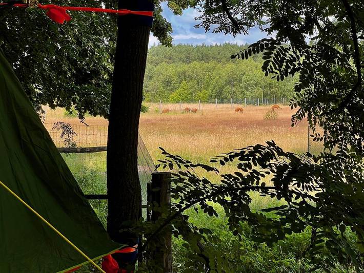 Camping voor 2 personen, met uitzicht en tuin in Brandenburg