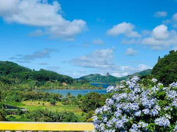 Maison d’hôte pour 4 personnes, avec jardin dans Huahine