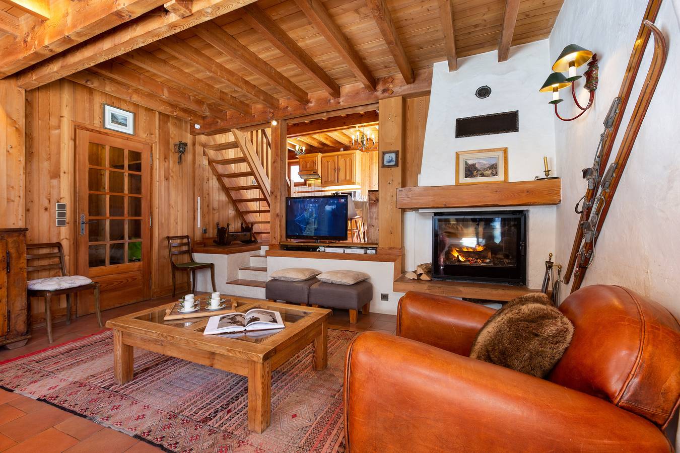 Chalet Vaffier Mont Blanc View Chalet + Garden + Bbq for 8 in Argentière, Chamonix-Mont-Blanc