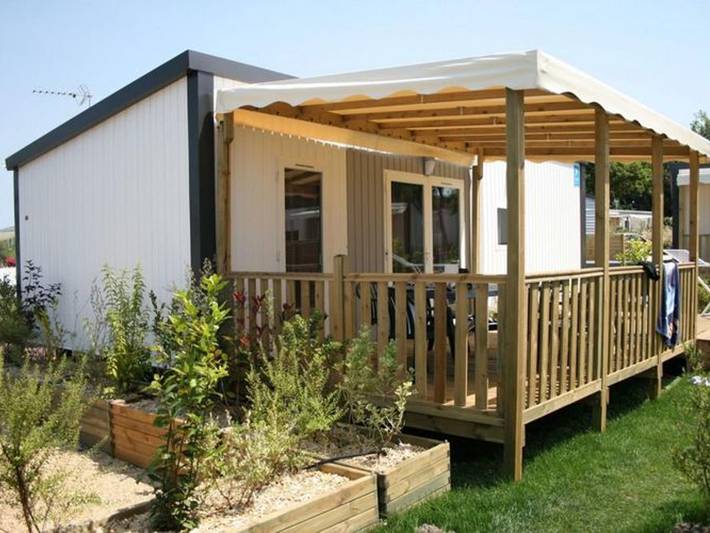Mobil home pour 6 personnes, avec terrasse et piscine - 1