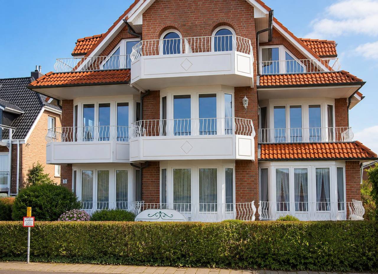 Ganze Wohnung, Haus Nordseeperle Whg. 5, Möwennest, Dünenweg 15, Cuxhaven-Duhnen, Seesicht in Fkk Strand Duhnen, Cuxhaven