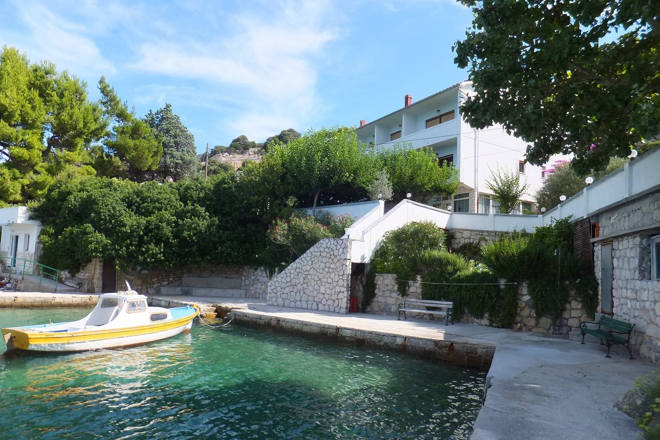Ganze Wohnung, 1-Zimmer-Ferienwohnung am Strand Supetarska Draga - Gornja, Rab A-5054-f in Lopar, Rab