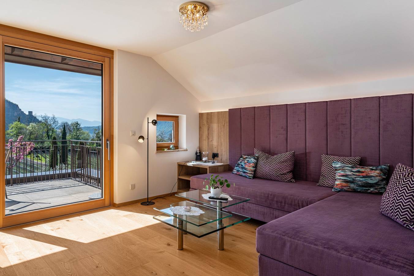 Ganze Wohnung, Ferienwohnung "Haus Rosengarten D" mit Bergblick, privater Terrasse und Wlan in Oberkreuth, Terlan