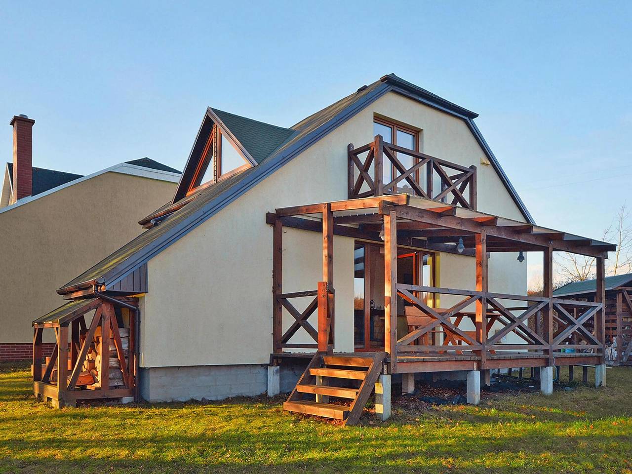 Ferienhaus, privater Garten und Seezugang in Rosnowo, Powiat Koszaliński
