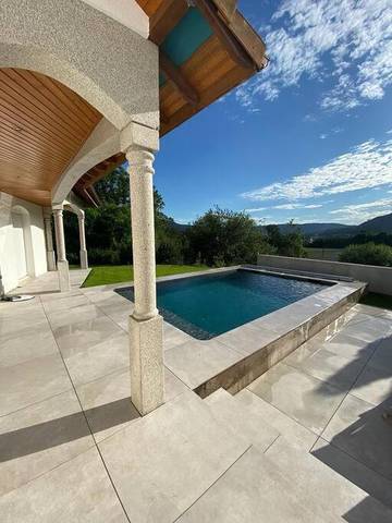 Location de vacances pour 8 personnes, avec jardin ainsi que piscine et vue à Saint-Amé
