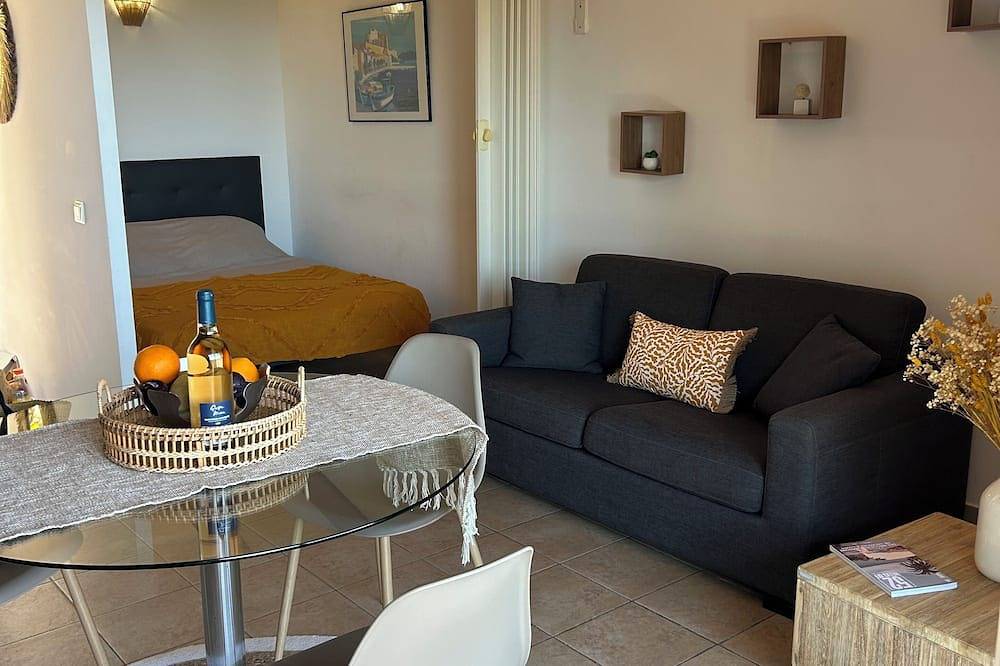 Ganze Wohnung, Sonderangebote-20%, Monticello, T1 klimatisiert, schöner Meerblick, in Strandnähe, ruhig in Monticello, Calvi und Umgebung