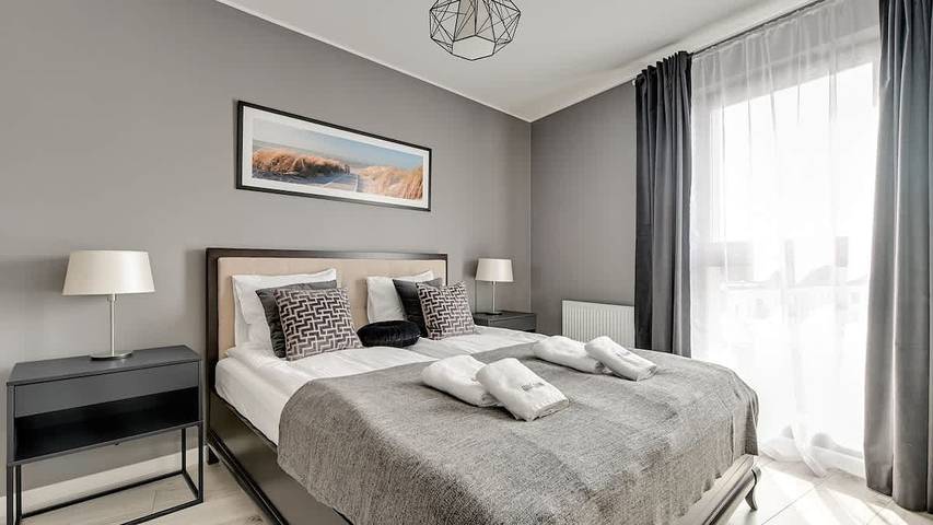 Entire apartment, Stylish Apartment with Parking | Spa | Granary Island in Gdansk, Zatoka Gdańska