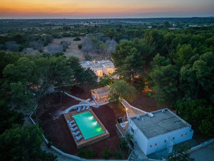 Villa per 15 persone, con Balcone/Terrazza e Giardino a Ugento