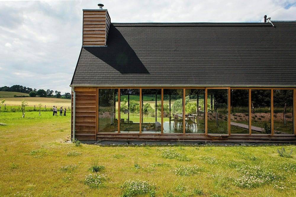 Architektenhaus mit Panoramablick in der Uckermark in Gerswalde, Barnimerland Region