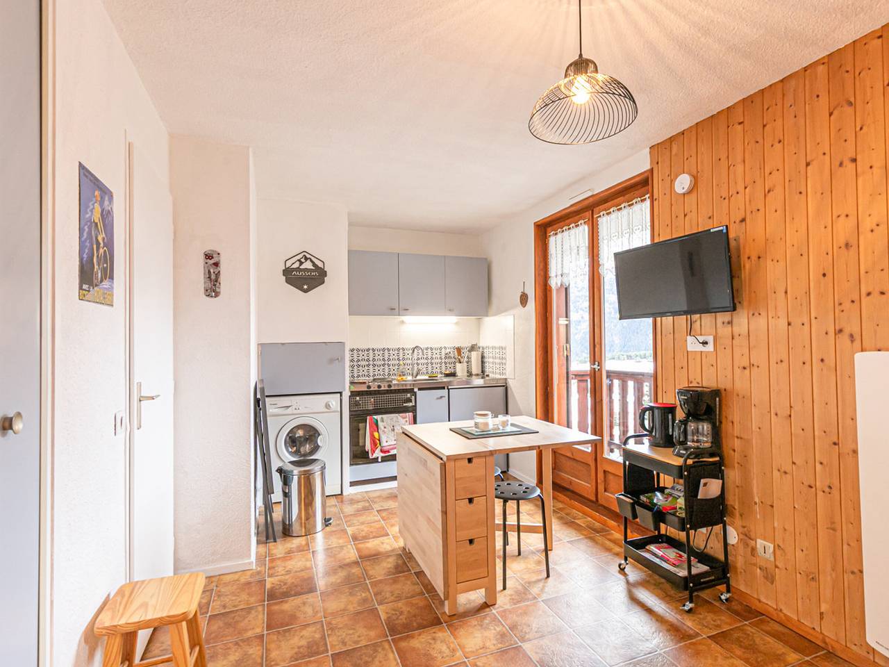 Estudio entero, Estudio Cabina 3 pers, 22m², Suroeste con Balcón in Aussois, Región de Saint-Jean-de-Maurienne