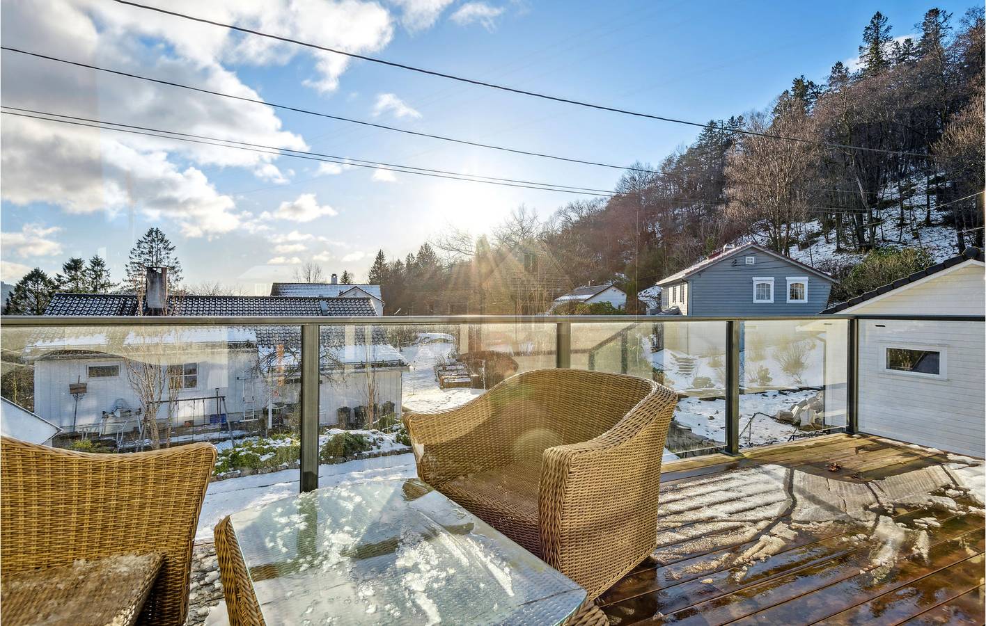 Apartamento vacacional entero, Apartamento de vacaciones para 4 personas con terraza in Fana, Bergen