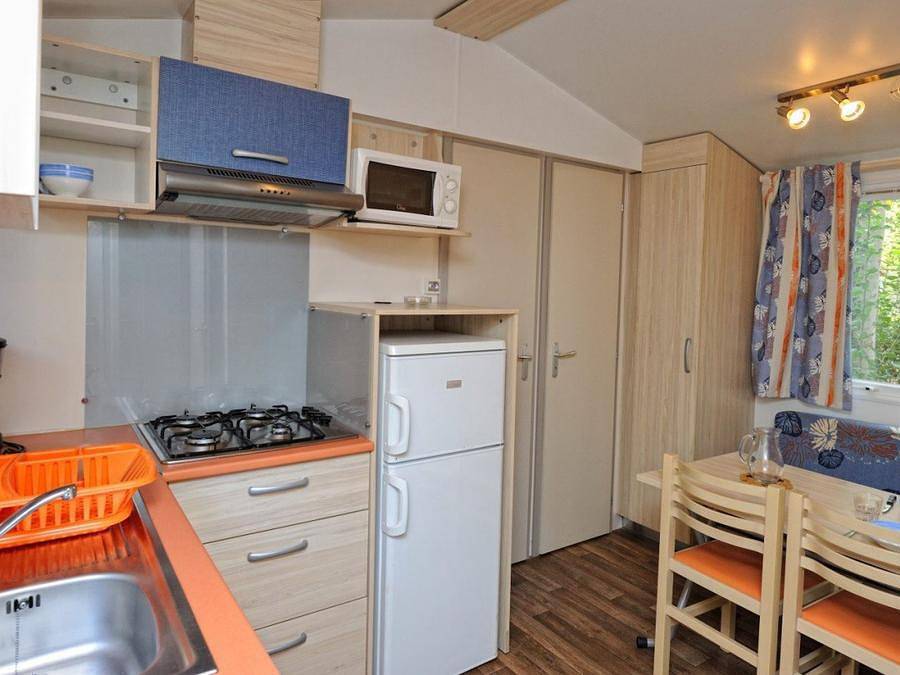 Camping La Palmeraie - Mobilheim 4 personen - Classic | 2 Schlafz. | 4 Pers. | Erhöhte Terrasse in Torreilles, Côte d'Améthyste