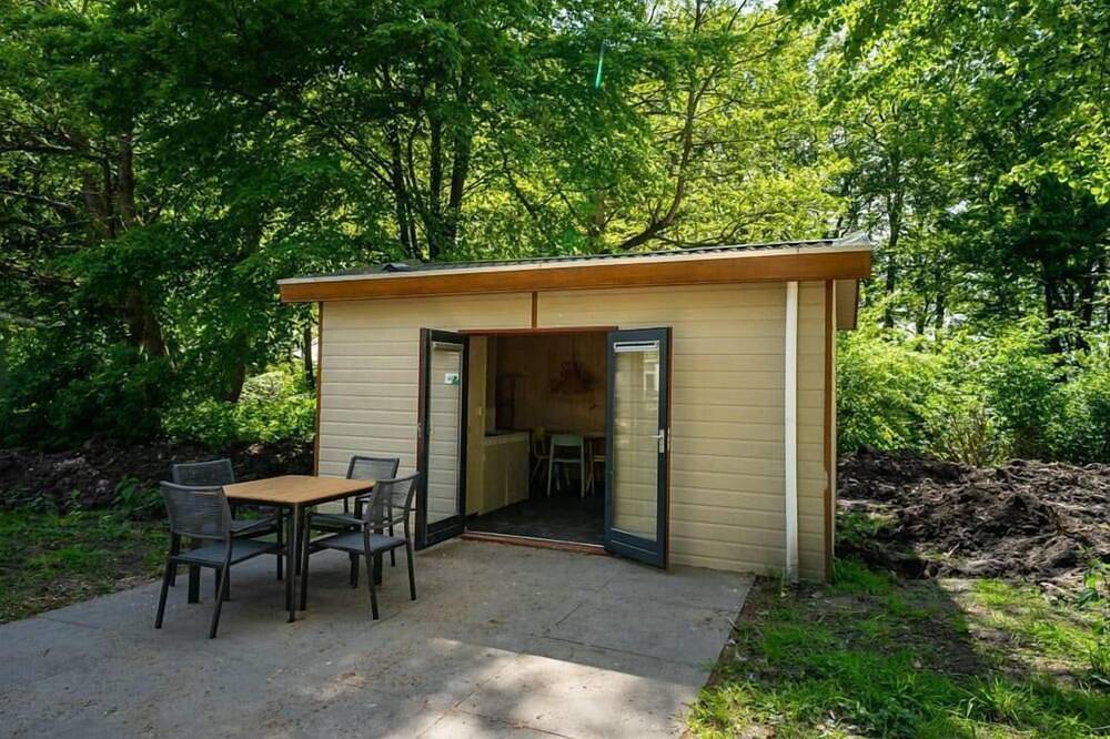Chalet with 4 beds and a terrace in Nordholland