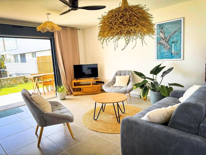 Appartement de vacances pour 4 personnes, avec vue et jardin