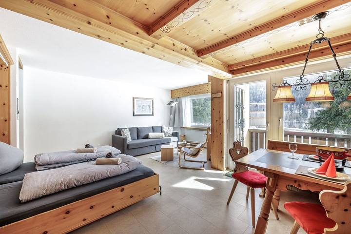 Ferienwohnung für 2 Personen, mit Sauna und Balkon in Graubünden - 2