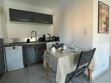 Gîte pour 2 personnes, avec terrasse et vue dans Plage Trottel