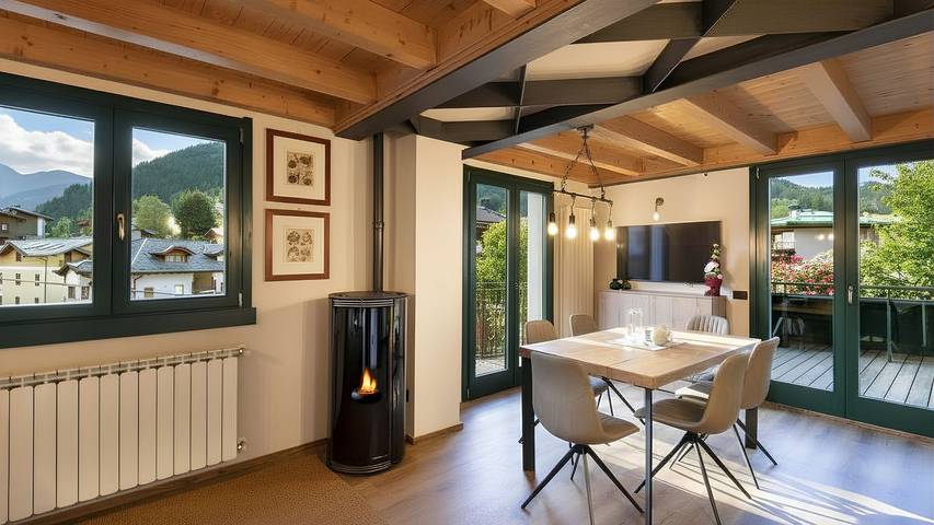 Appartamento per 6 persone, con Balcone e Terrazza nonché Panorama a Passo Tonale (Stazione sciistica)