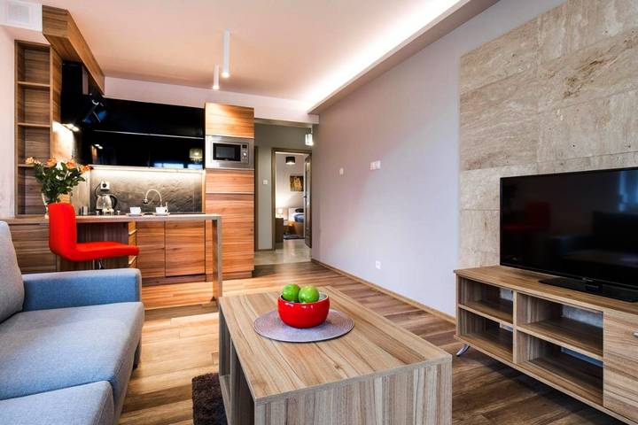 Apartament wakacyjny dla 4 osób, z Balkon i Taras oraz Widok w Gorzów Wielkopolski
