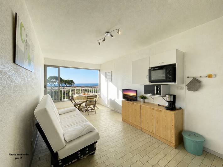 Ganzes Studio, Renoviertes Studio für 4 Pers. mit Meerblick und Parkplatz in Sète in Sete, Mittelmeerküste (Frankreich)