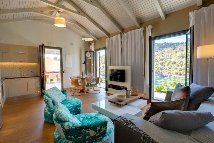 Location de vacances pour 4 personnes, avec Vue sur l’océan et Terrasse dans Άσος - 4