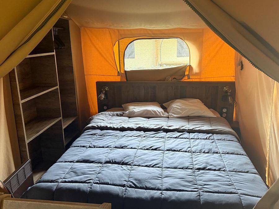Camping Kabana Village - Tente en toile et en bois 5 personnes - Kabane Lodge 34 m² in Saint-Hilaire-de-Riez, Vendée