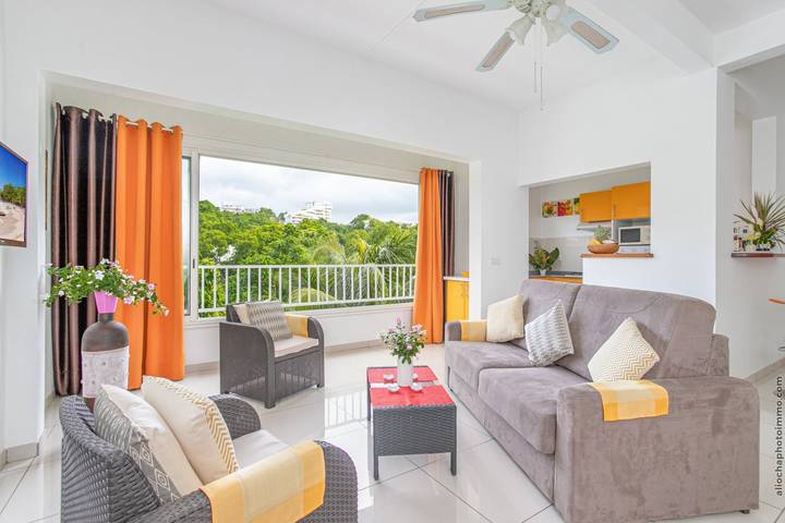 Appartement de vacances pour 3 personnes, avec jardin et terrasse