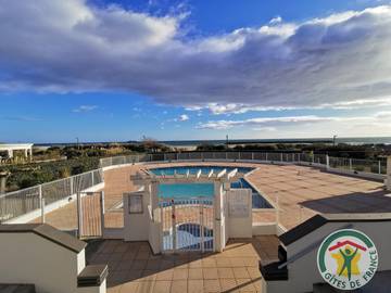 Gîte pour 4 personnes, avec terrasse et piscine au Cap d'Agde