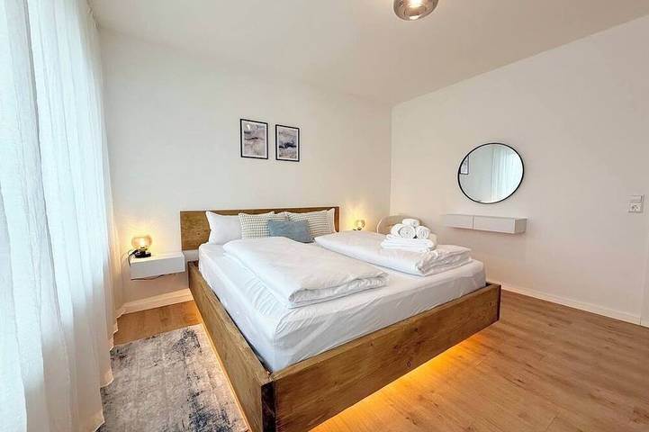 Ganze Wohnung, 3Br | Parken, Wlan, Homeoffice, Balkon, Aussicht, Vollausge. Küche in Bad Mergentheim, Hohenlohe